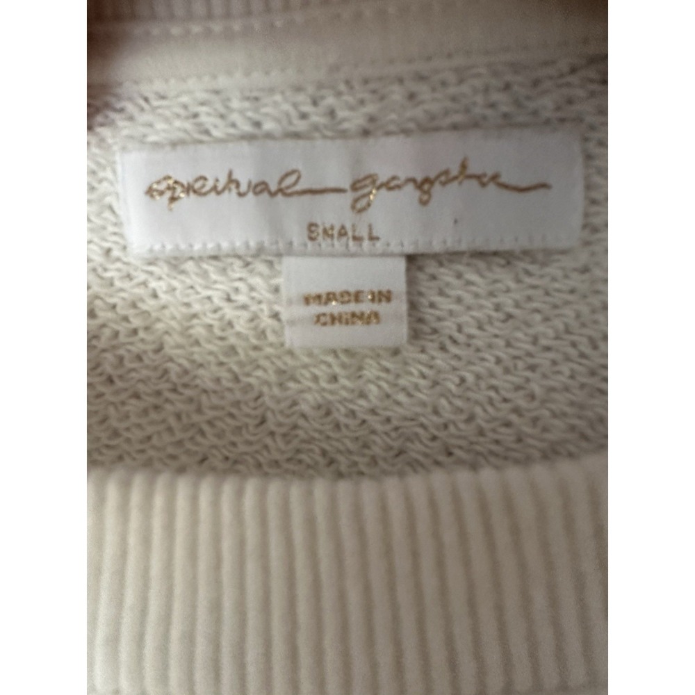 Spiritual Gangster "Take It Easy" Old School Terry Pullover Stone Size Small - Picture 4 of 6